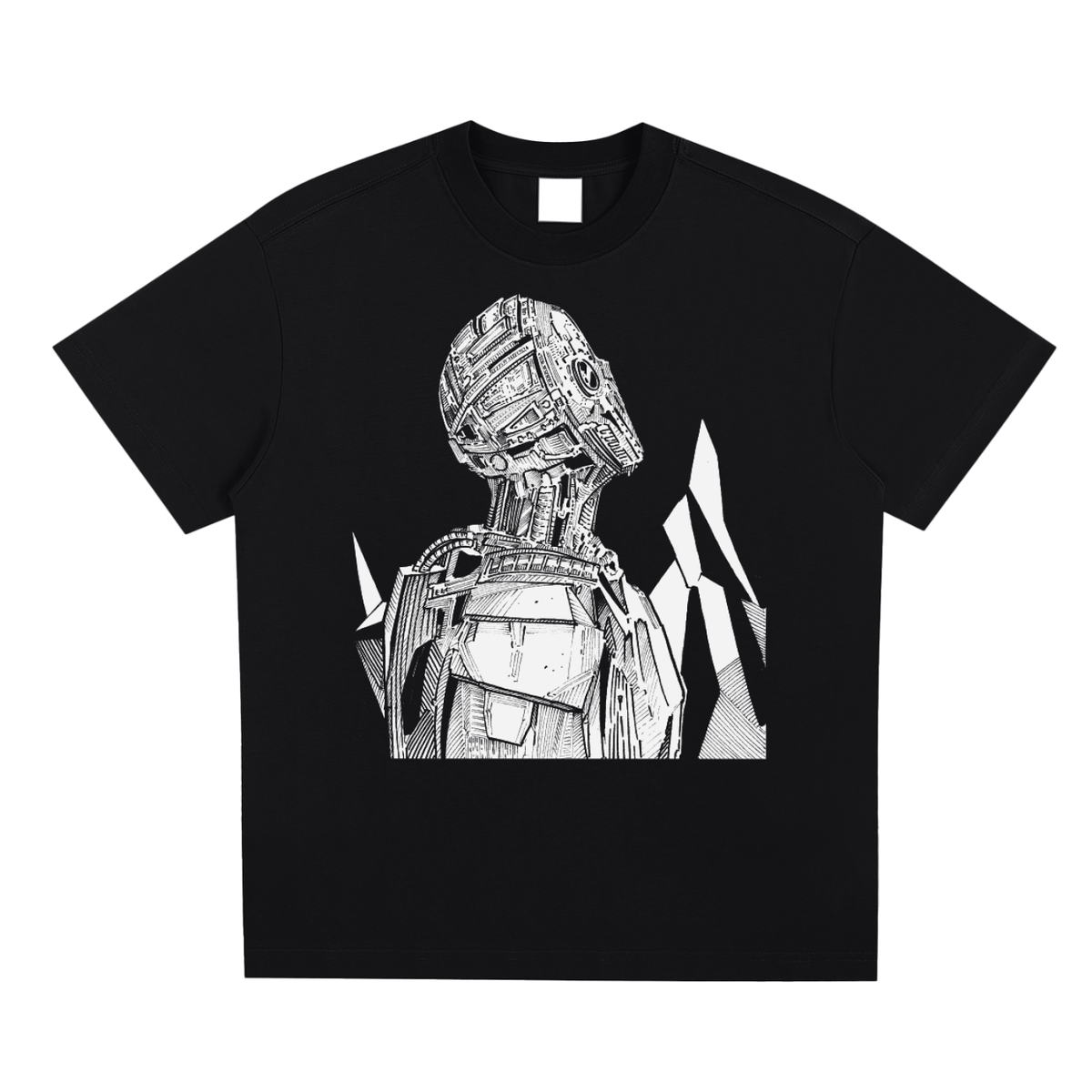 Cyborg White Ink T-Shirt
