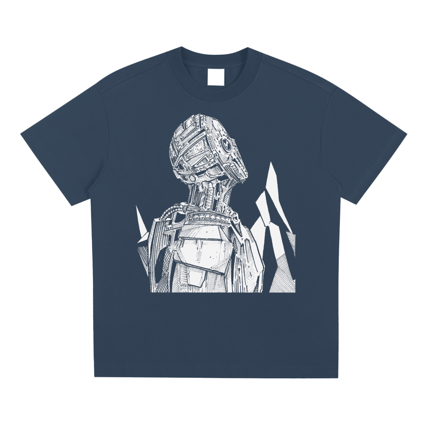 Cyborg White Ink T-Shirt