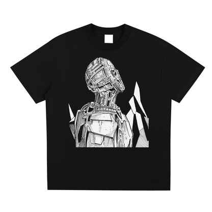Cyborg White Ink T-Shirt