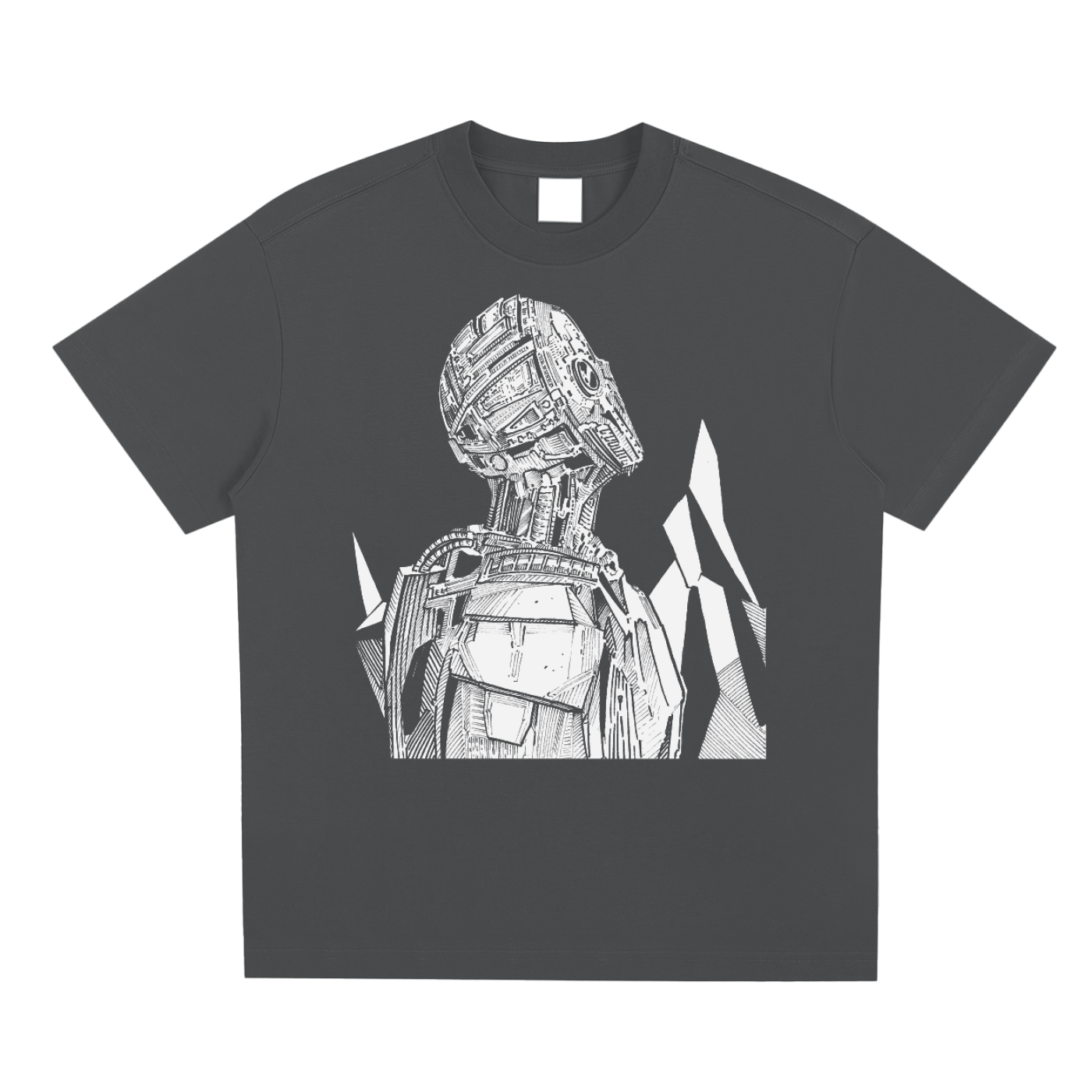 Cyborg White Ink T-Shirt